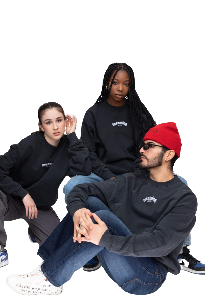 "Dreaming" sweatshirt.