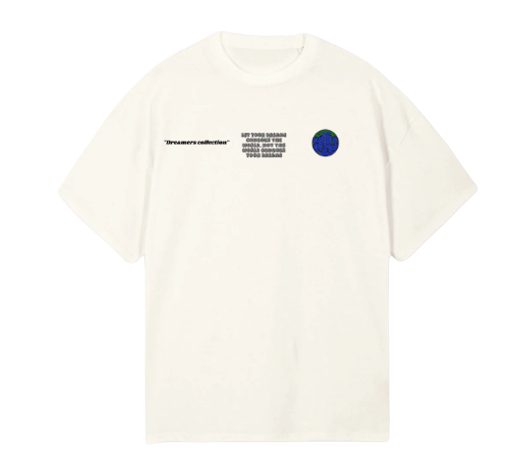 Cream "Let your dreams conquer the world" tee