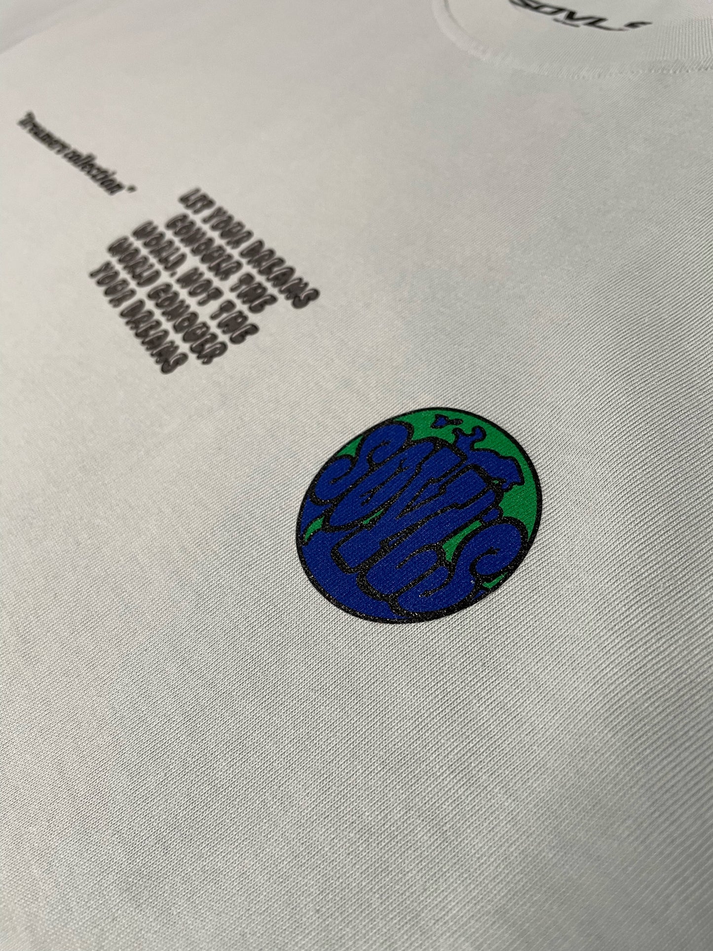 Cream "Let your dreams conquer the world" tee