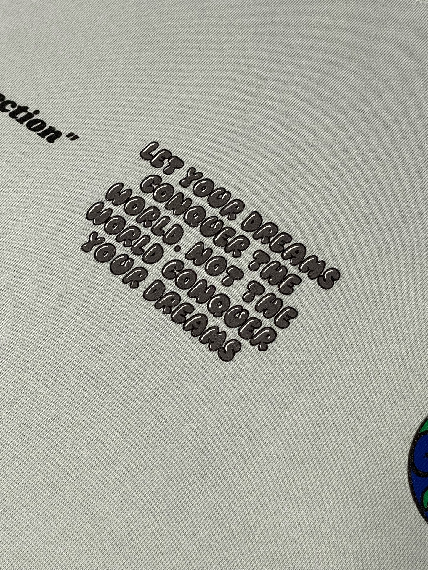 Cream "Let your dreams conquer the world" tee